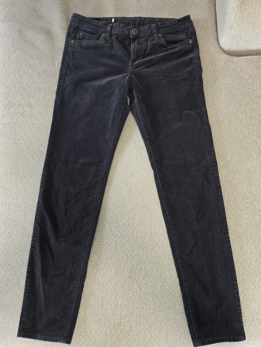 Kut From The Kloth Dark Gray Diana Skinny Corduroy Pants - Size 8 - Picture 2 of 11